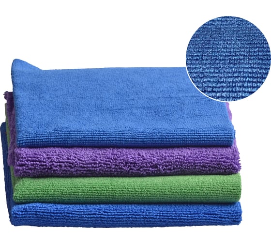 Салфетка RED Bald Wipe Premium PC1 Dark Blue микрофибра, 400 г/.cм2, 40x40 см REL4006