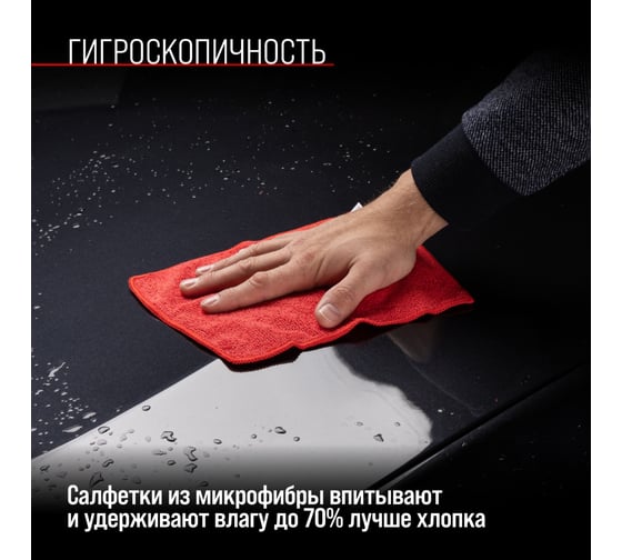 Салфетка SKYWAY набор микрофибра 20х20 см, прямоугольники, 10 шт. S03902011
