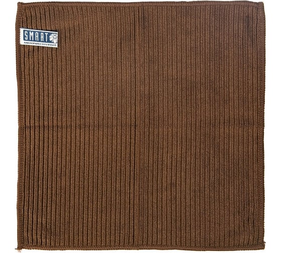 Салфетка Смарт.ру ребристая, 32х31 см, коричневая RU-1020-1Brown