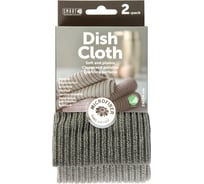 Салфетка Смарт.ру ребристая, 2 шт. 24х24 см, серая/серая 1121-1Grey/Grey