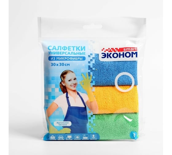 Салфетка из микрофибры SMART 30х30, №3 72430