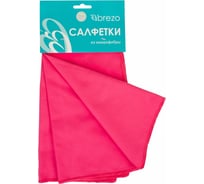 Замшевые салфетки BREZO микрофибра, цвет розовый, 3 шт., арт. 95415