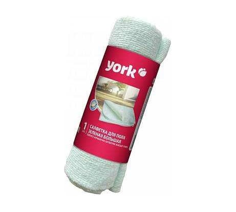 Хлопковая салфетка для пола YORK зелёная, в рулоне, 220г/м2, 60x75 см 022270