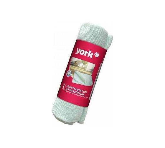 Хлопковая салфетка для пола YORK зелёная, в рулоне, 220г/м2, 60x75 см 022270