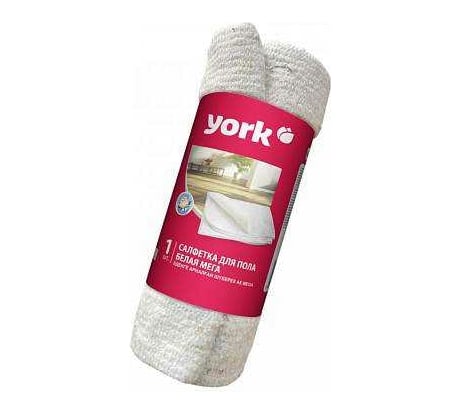Хлопковая салфетка для пола YORK МЕГА белая, в рулоне, 260г/м2, 80x100 см 022300
