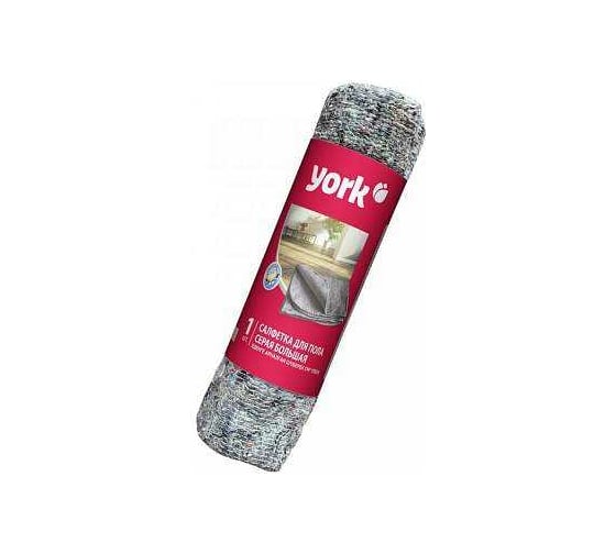 Хлопковая салфетка для пола YORK серая, в рулоне, 260г/м2, 60x75 см 022310