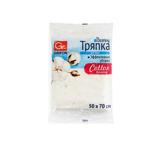 Тряпка для пола из хлопка GRIFON 50x70 см, 1 шт 910-050