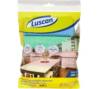 Хозяйственные салфетки Luscan микрофибра 40x40 см 180 г кв.м 4 штуки в упаковке 957394