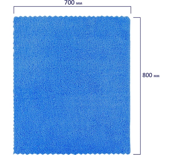 Тряпка для мытья пола из микрофибры LAIMA HOME "ULTRASONIC INDIGO COLOUR" 70x80 см, синяя 608220