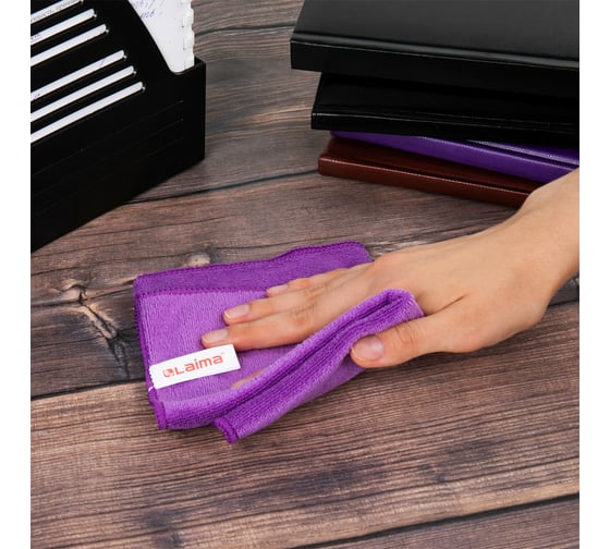 Салфетка из микроволокна LAIMA Multi Fiber Ultra универсальная, комплект 2 шт., 25x25 см 607789