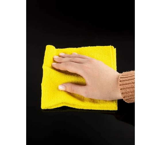 Салфетки их микрофибры ДТРД 70x80 см, желтые, 50 штук СМЖ50 СМЖел50