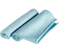 Салфетки из микрофибры для стекла ДТРД 40x40 см, 300 шт, голубой СМБ300