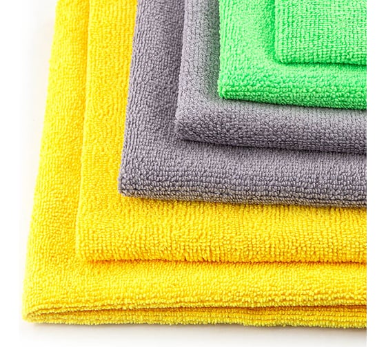 Универсальная микрофибра без оверлока Shine systems Terry Towel 40х40см, 6 шт. SS582