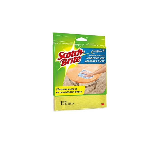 Салфетка микроволоконная для удаления пыли (30х32 см; 1 шт.) MW-D Scotch-Brite 12Б0004721