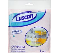 Хозяйственная салфетка Luscan микрофибра 30x30 см 200 гкв.м синяя 1612795 26339879