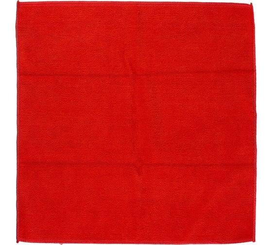Салфетки хозяйственные Luscan микрофибра 40x40 300 г кв.м красные, 3 шт. в уп. 1612789