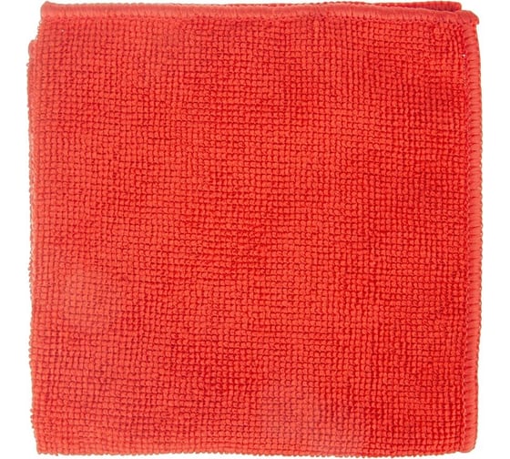 Хозяйственная салфетка Luscan микрофибра 30x30 см 200 гкв.м красная 1612793