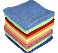 Микрофибра ZiZay мягкое волокно, 30x30см, лазерный шов, оверлок, упаковка 10 шт. ZZ0082