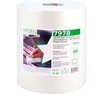 универсальные безворсовые салфетки в рулоне Higen S90 белые, 72 gsm, 26x32 см, 55/45, 500 лст./рул. 7978