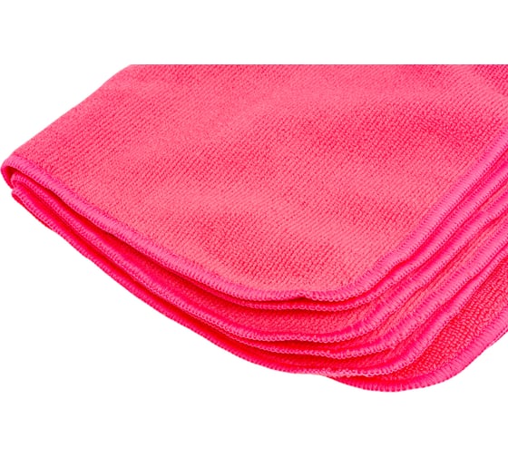 Микрофибра ACG 35х40 см, 280 г/м2, красная, 5 шт. в уп. 1019744