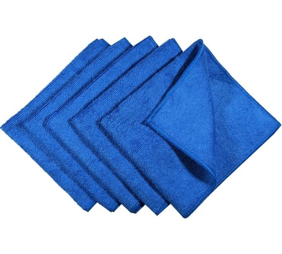 Микрофибра ACG 35х40 см, 320 г/м2, голубая, 5 шт. в уп.1025131