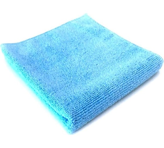 Хозяйственная салфетка ООО Комус микрофибра 220 г/кв. м, 35x35 см, синий, 5 шт. в упаковке 1563650 1