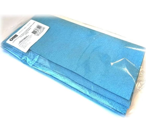 Хозяйственная салфетка ООО Комус микрополимер PVAPU 35x40 см, 310 г/кв. м, синий, 5 шт. в упаковке 1563646