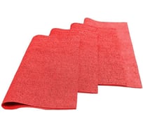 Хозяйственная салфетка ООО Комус микрополимер PVAPU 35x40 см, 310 г/кв. м, красный, 5 шт. в упаковке 1563645