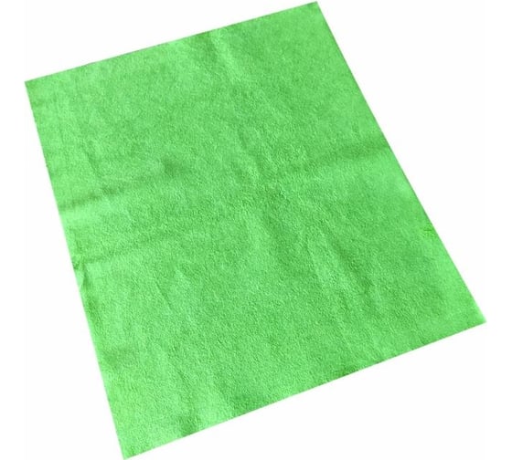 Хозяйственные салфетки ООО Комус нетканая микрофибра, 35x40 см, 100 г/кв. м, 5 шт. в упаковке, зеленый 1589675