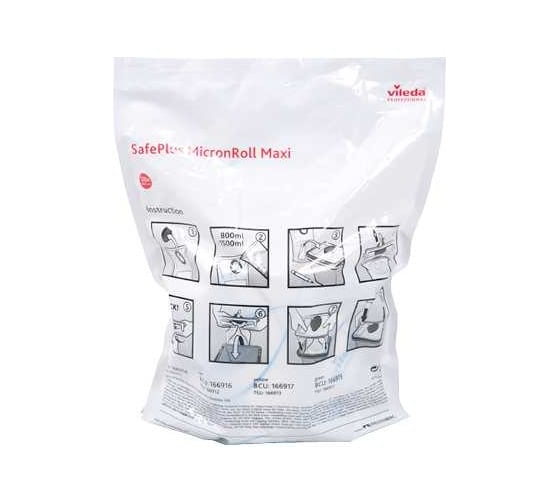 Салфетка Vileda Professional МикронРолл СейфПлюс макси в рулоне, зеленый (120 листов) арт 166915 25573