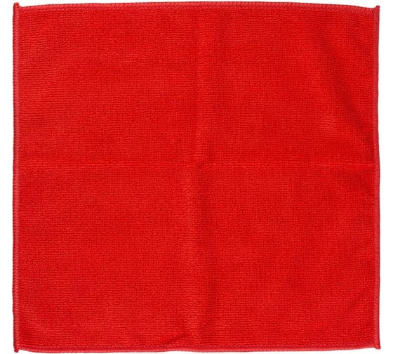 Универсальная салфетка хозяйственная из микрофибры Комус 280г/м2 30x30см красн 1612804