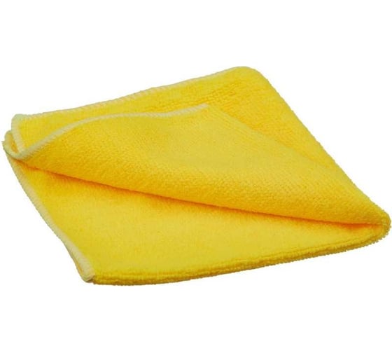 Салфетка для меловых досок Комус микрофибра, желтая, 30x30 см, пакет 1092690