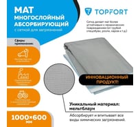 Многослойный абсорбирующий мат с сеткой для загрязнений Topfort 1000x600 мм 1740661