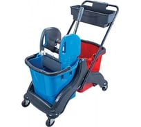 Двухведерная уборочная тележка Uctem-Plas CK756