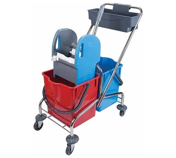 Двухведерная уборочная тележка Uctem-Plas CK757 1