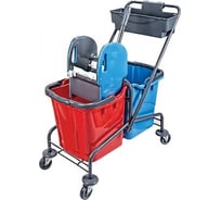 Двухведерная уборочная тележка Uctem-Plas CK754