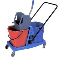 Тележка 2х-ведерная ACG 2x25л с отжимом, база пластик (1шт.) 1006129 29259170