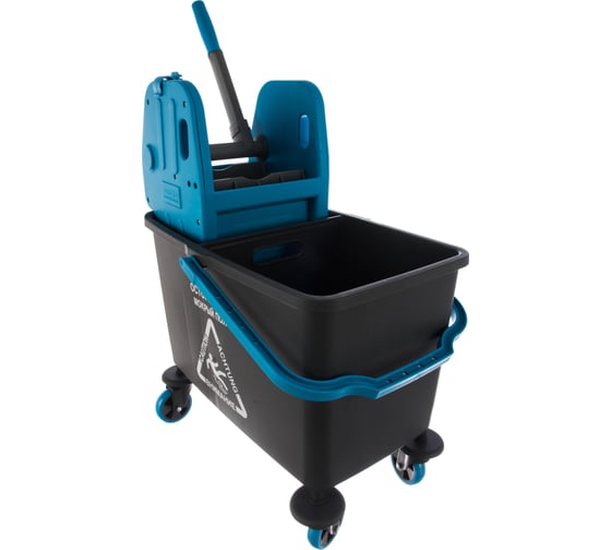Ведро с отжимом, на колесах, серое Fantom professional PROCARTJET701S-GREY