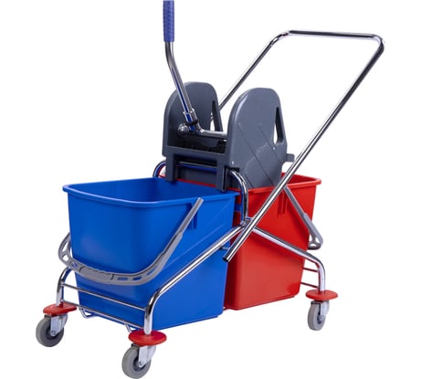 Уборочная тележка BRABIX 2 съемных ведра 25 л 601499