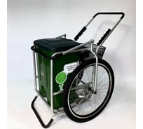 Тележка EWA Comfort 65 стальной каркас, колеса 660 мм, мусорный бак на 65 л, блок управления с аккумулятором, модуль управления, умная колонка с голосовым помощником, корзина для личных вещей, зарядное устройство 4687204807138