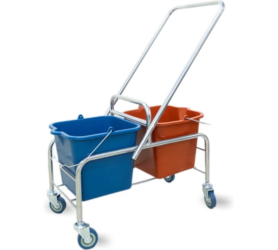 Тележка уборочная ACG 2 х 16л, БЕЗ отжима, база хром 1028171 1
