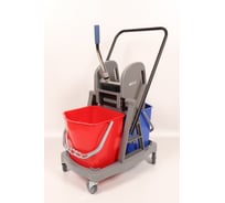 Тележка ACG 2х-ведерная 2x18 л с отжимом, база пластик 1000731