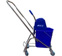 Тележка одноведерная ACG 25л с отжимом, база нержавейка 1011179