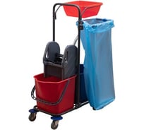 Двухведерная тележка AFC-GROUP 2x25 л механический отжим лоток мешок 02.187