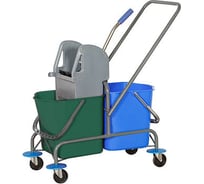 Двухведерная уборочная тележка AFC-GROUP 2 ведра 25 л цвет зеленый 02.109Eco