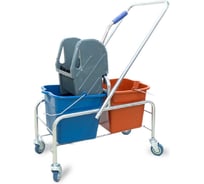Тележка уборочная ACG БЕЗ ЛОГО 2x16л с отжимом, база хром КОМПЛЕКТ 2шт 1028585