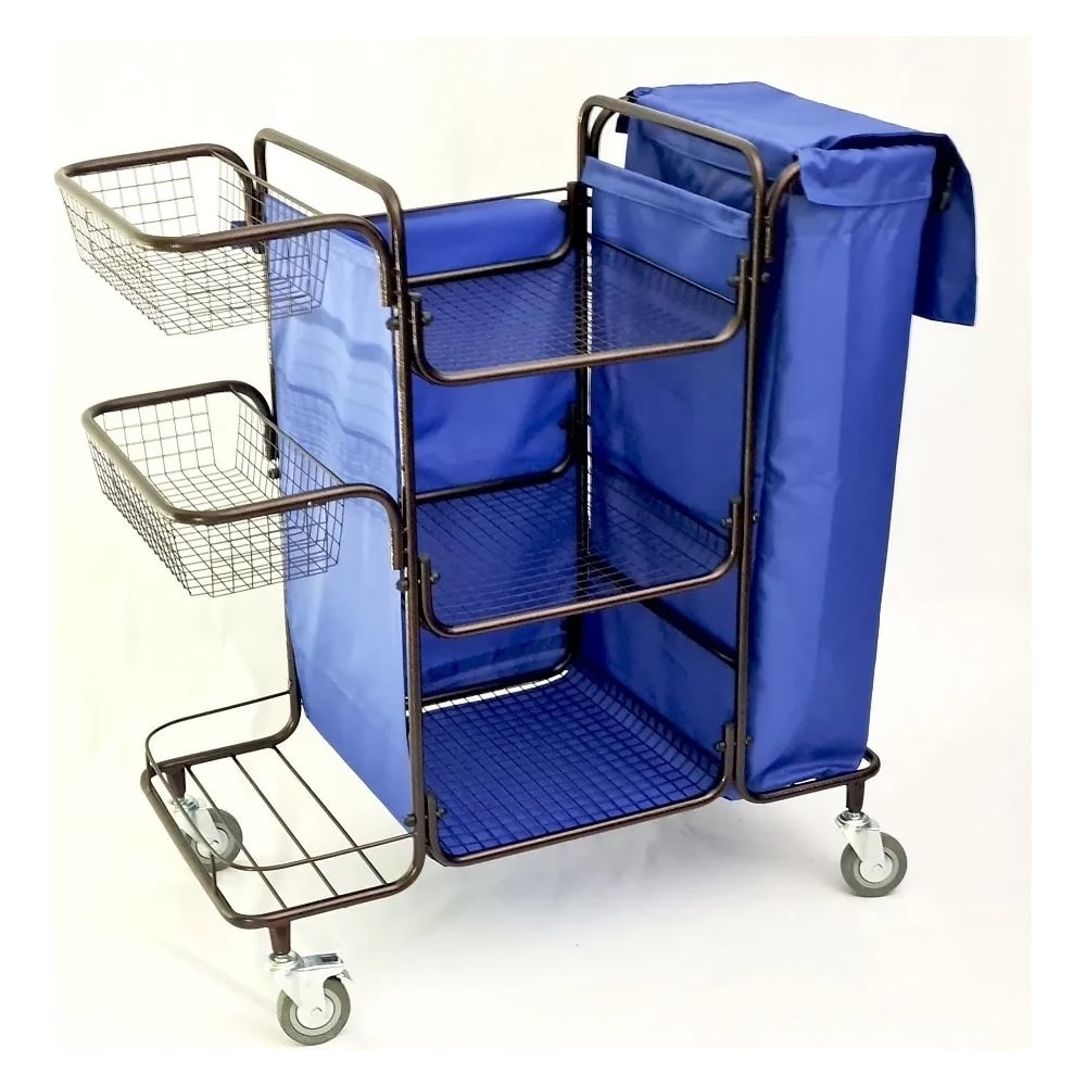 Разборная тележка для горничной oldoak синий мешок ТГР 1 АА2317 ...