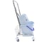 Тележка ACG 1х25 л, с отжимом, ведро серое, корзина для химии, база хром 1029599 6