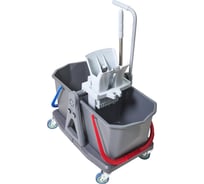 Двухведерная тележка РОСМОП c отжимом Росмоп Кваттро DB-50R