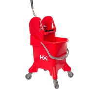 Одноведерная тележка HQ profiline с универсальным отжимом, красная, 31 л 74621